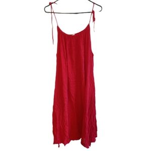 Cuyana Vibrant Red Midi Sundress